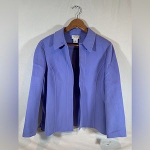 Talbots Vintage Wool Purple Blazer Jacket Womens Size 16 Petites